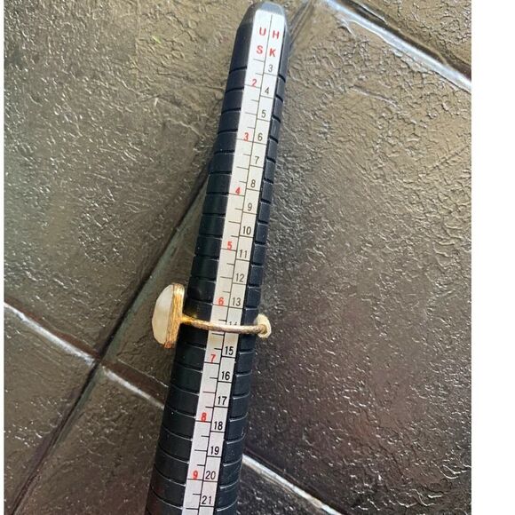 Faceted Quartz Cabochon ring, in Gold, Vintage - Picture 5 of 5